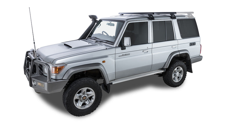 Rhino-Rack Heavy Duty RL110 Black 2 Bar Roof Rack for Toyota LandCruiser 79 4×4 Double Cab