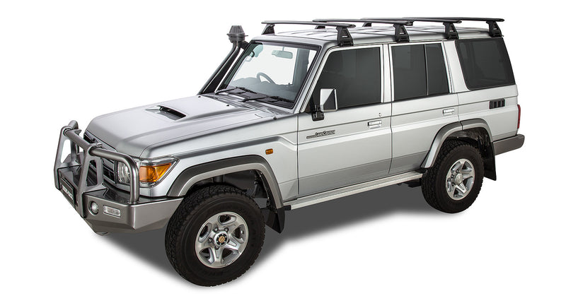 Rhino-Rack Vortex RL150 Black 4 Bar Roof Rack for Toyota LandCruiser 76 Series 4×4