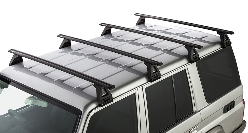 Rhino-Rack Vortex RL150 Black 4 Bar Roof Rack for Toyota LandCruiser 76 Series 4×4