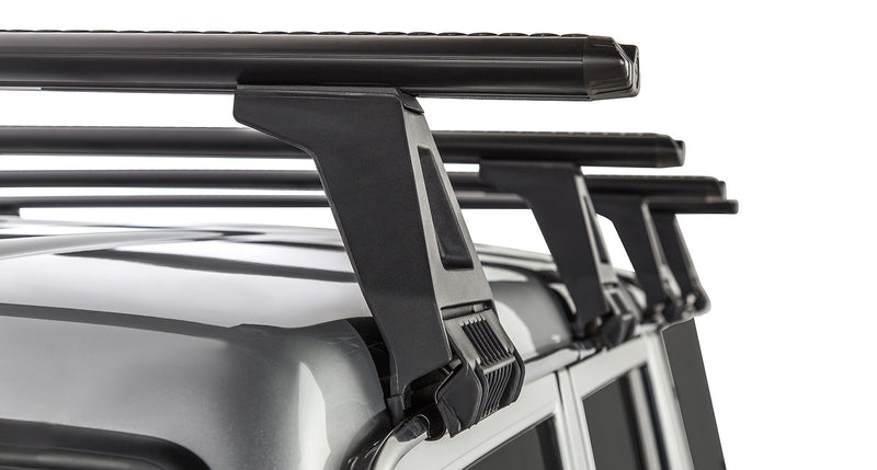 Rhino-Rack Vortex RL150 Black 4 Bar Roof Rack for Toyota LandCruiser 76 Series 4×4