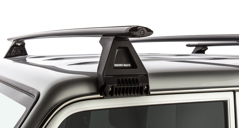 Rhino-Rack Vortex RL150 Black 4 Bar Roof Rack for Toyota LandCruiser 76 Series 4×4