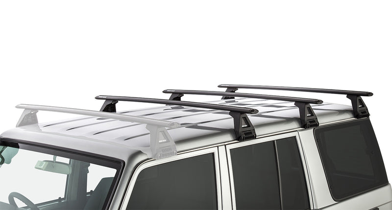Rhino-Rack Vortex RL150 Black 3 Bar Roof Rack for Toyota LandCruiser 76 Series 4×4