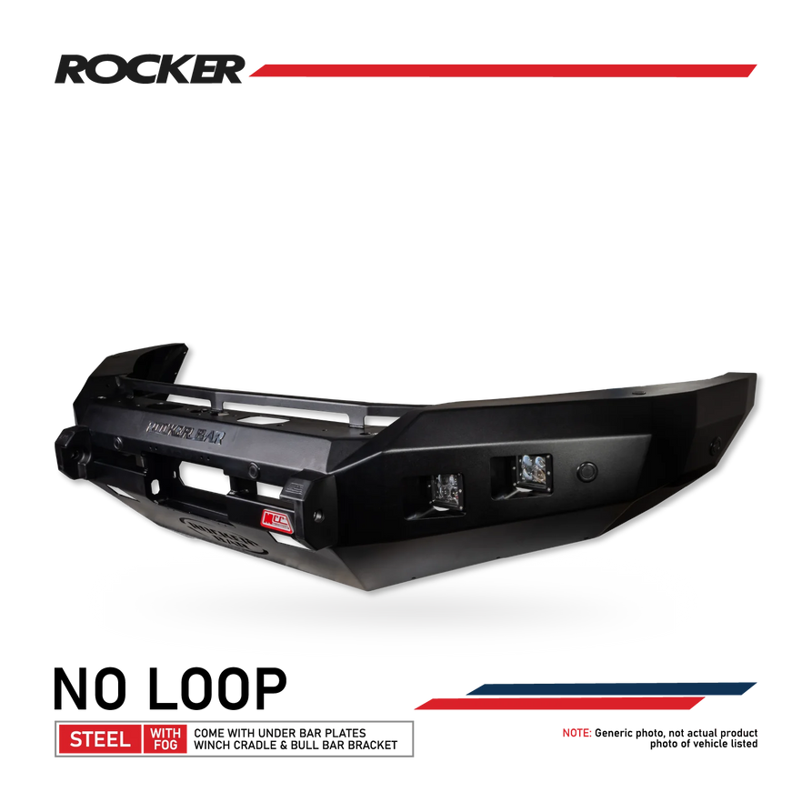 Prado 150 facelift 2017-Current 078-01SQ Rocker Bull Bar No Loop Package - SKU MCC-01020-7801SQ