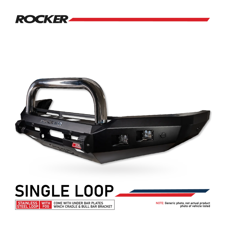 Prado 250 2025-On 078-01SQSSL Rocker Bull Bar Single Stainless Loop Package