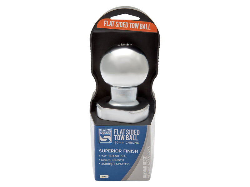 Hayman Reese Tow Ball Flat Sided 50mm – 3500kg Rated for Secure Coupling