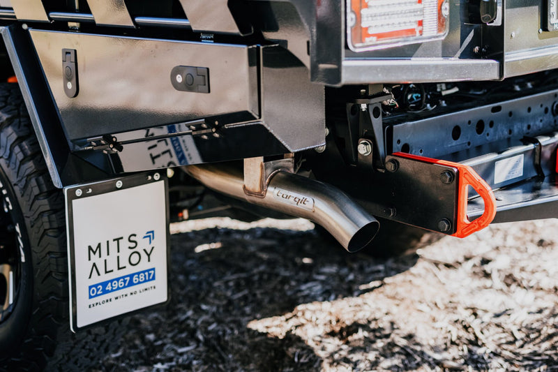 Torqit 3.5″ Single Exit Exhaust for Toyota Landcruiser 79 Series 4.5L Single Cab (2016–2024+)