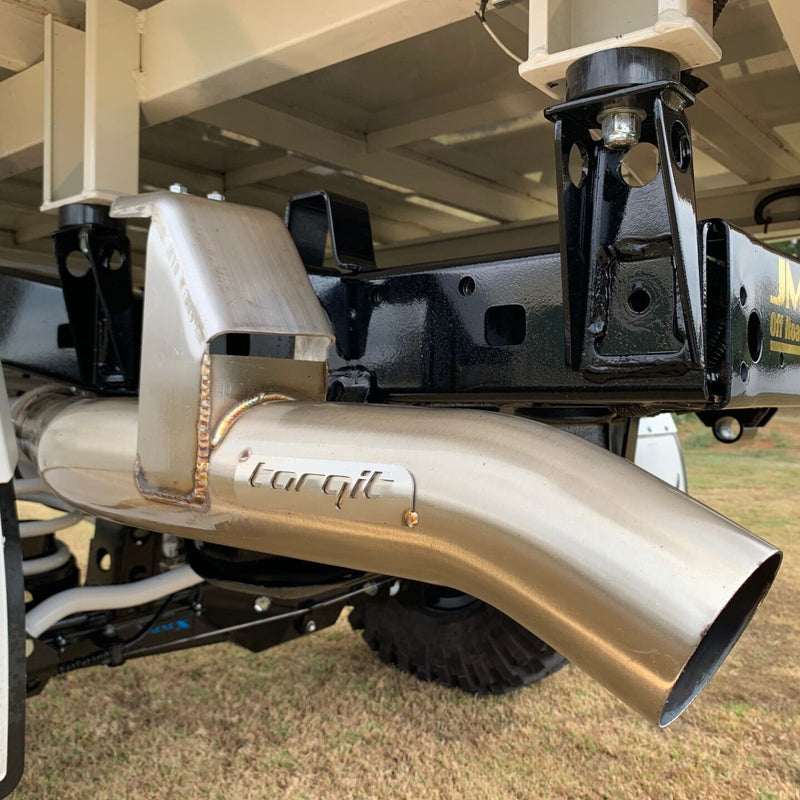 Torqit 3.5″ Single Exit Exhaust for Landcruiser 79 Series 4.5L 2007–2016