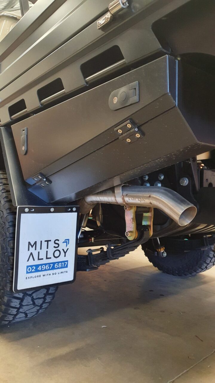 Torqit 3.5″ Single Exit Exhaust for Landcruiser 79 Series 4.5L 2007–2016