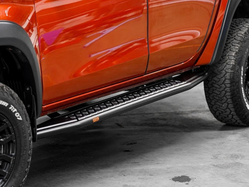 PIAK RockRunner Black Side Steps for Mitsubishi Triton MR 2018-2023 | Tough 4x4 Steel Steps
