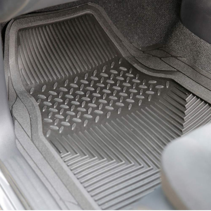 Bushranger Mud Tamer Floor Mats Front - Black