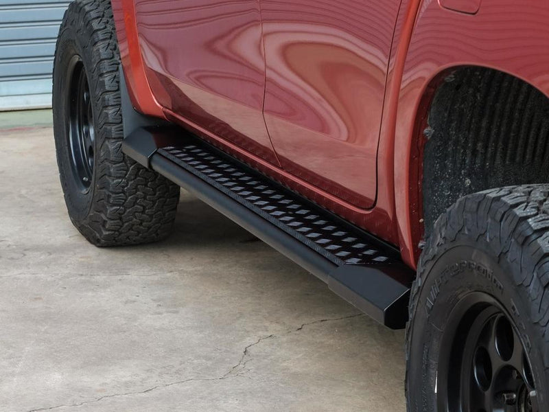 PIAK RoadRunner Black Side Steps for Mitsubishi Triton MR 2018-2023 | Heavy Duty 4x4 Steel Steps