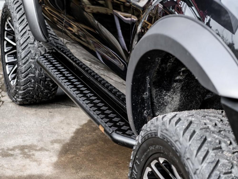 PIAK Black Side Steps for Ford Everest 2015-2021 | Side Rail Compatible Heavy Duty Steps