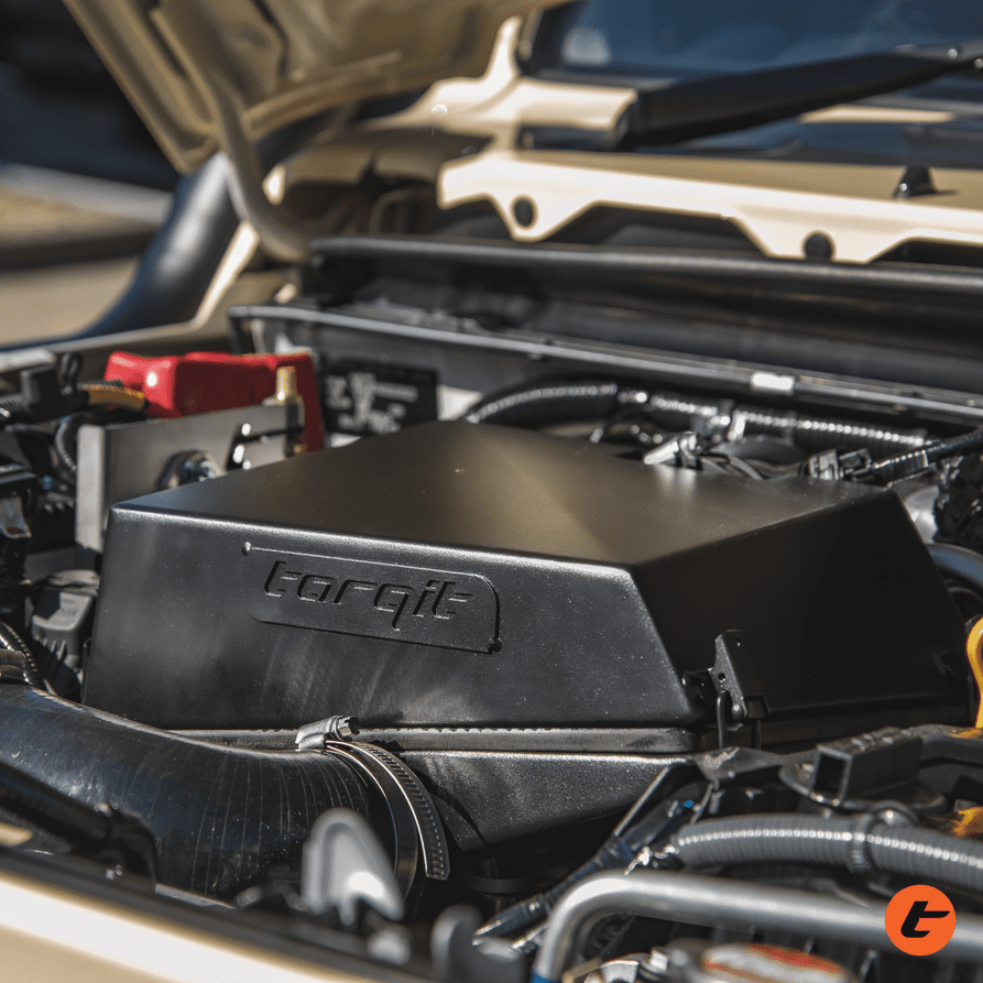 Torqit Stainless Steel Airbox for Suzuki Jimny JB74 / JC74 XL | Brushed Stainless & Matte Black