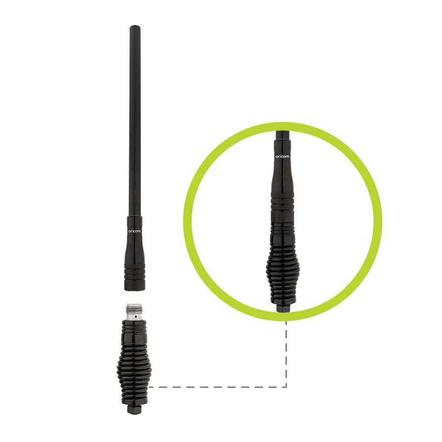 Oricom 3dBi UHF CB Antenna with Whip ANU913