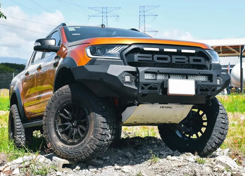 Aluminium Front Bar with RIVAL LED Fog Lights (Set of 2) – Ford Ranger PX1/PX2/PX3 (2011-2022)& Everest (2015–2022)