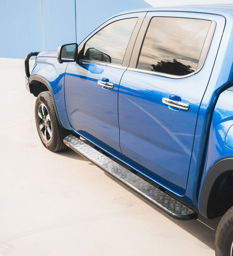 All-New Amarok 2023-On - 309BS Side Step Package (Chrome Step Plate) - SKU MCC-04002-309BS