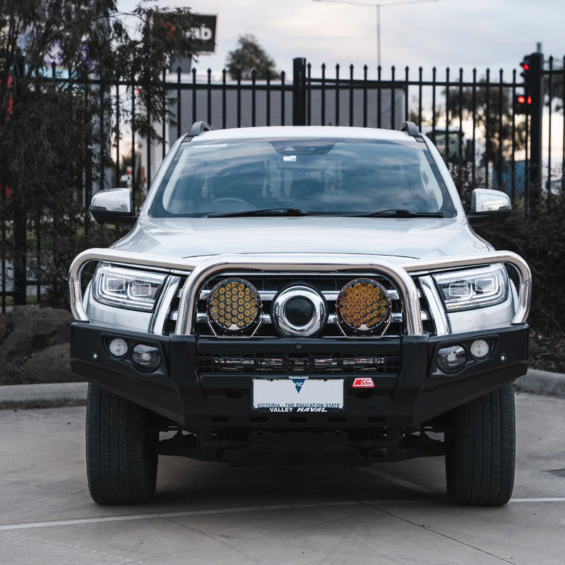 Great Wall Cannon 2025-On Facelift 2025-On 707-01 Falcon Bull Bar Triple Stainless Loops Package (LED Foglight)
