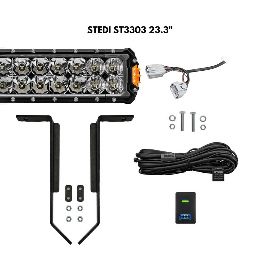 TrailBait Toyota N80 Hilux Behind-Grille Light Bar