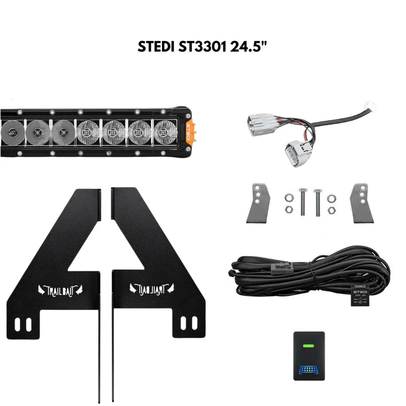 TrailBait Toyota Land Cruiser 300 Series Behind-Grille Light Bar