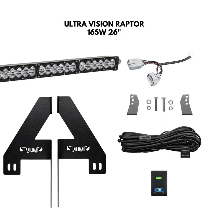 TrailBait Toyota Land Cruiser 300 Series Behind-Grille Light Bar