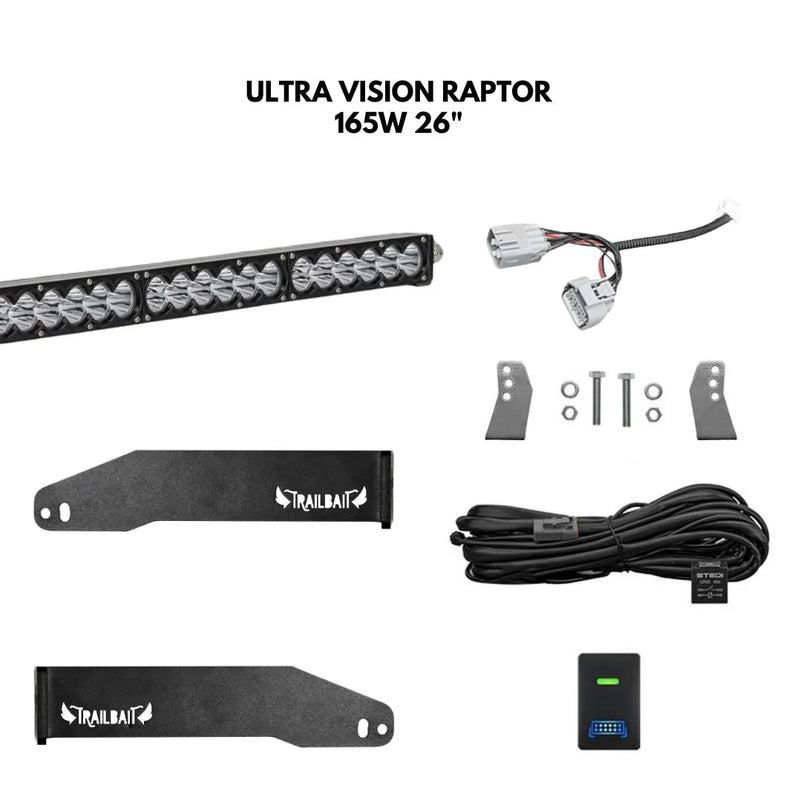 TrailBait Toyota Prado Behind-Grille Light Bar