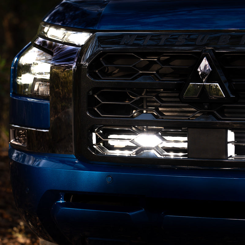 Bushranger Night Hawk Behind Grille Light Kit – Mitsubishi Triton MV (2024+) 4×4