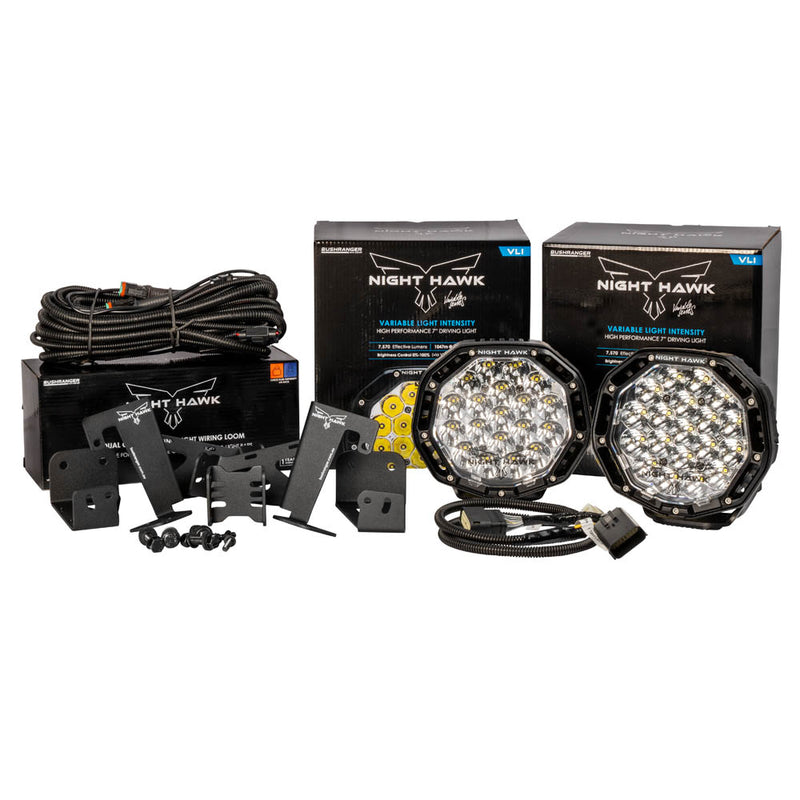 Bushranger Night Hawk Behind Grille Light Kit – Ford Ranger & Everest MY22+ 4×4