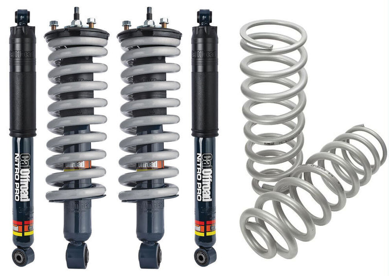 CalOffroad Nitro Pro Series 4x4 Lift Kit Tour Pack | 30MM Lift Suitable For Nissan Navara NP300 D23 2015 On Coil Spring Rear