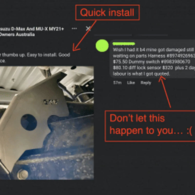 GMF4x4 Rear Wire plate Suitable For Mazda /Isuzu