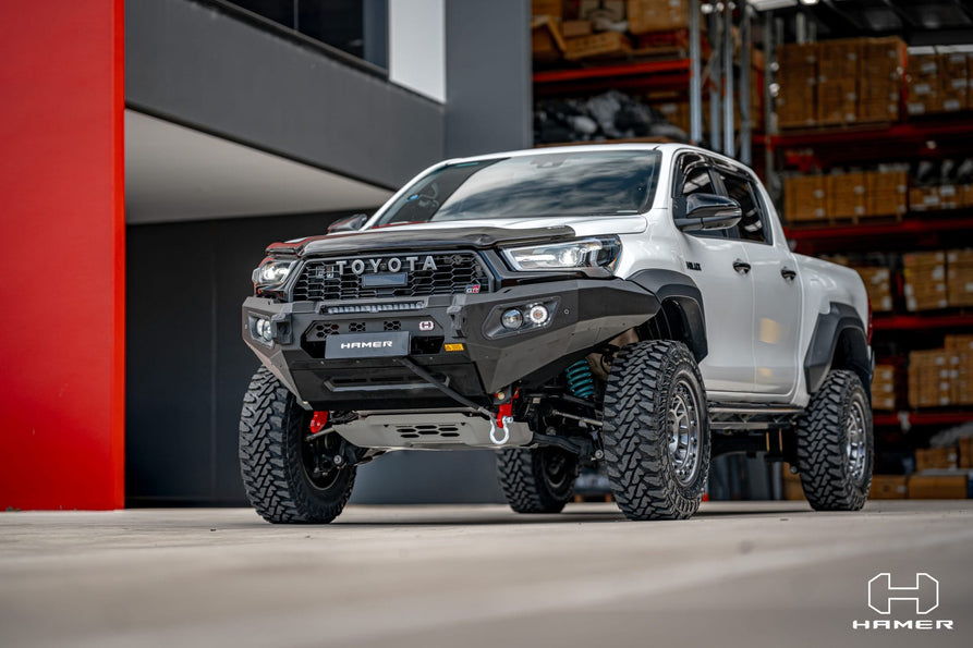 Hamer 4x4 Bull Bar King Series (incl. 3.5T Rated Recovery Points) Suitable For Wider Body GR-S For Toyota Hilux Revo Gr Sport 2023-Present