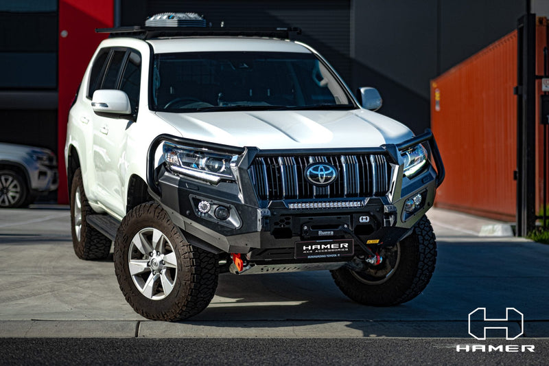 Hamer 4x4 Bull Bar King Series Plus (incl. 3.5T Rated Recovery Points) Suitable For Toyota Landcruiser Prado Prado 150 Series 2018-Present