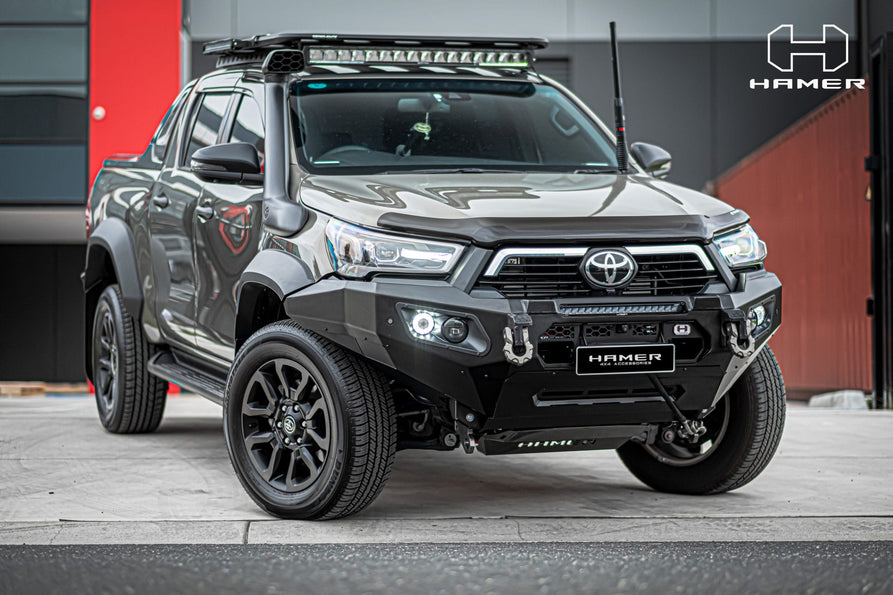 Hamer 4x4 Bull Bar King Series (incl. 3.5T Rated Recovery Points) Suitable For Wider Body Rogue For Toyota Hilux Revo Rogue 2022-Present