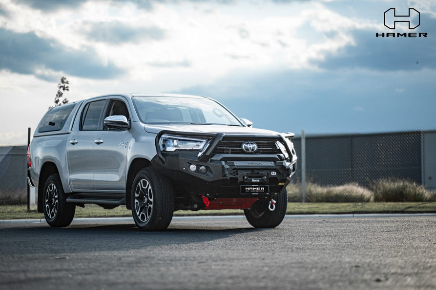 Hamer 4x4 Bull Bar King Series Plus Suitable for Toyota Hilux Revo 2020-2023 – 3.5T Recovery Points