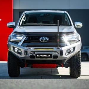 Hamer 4x4 Bull Bar King Series (incl. 3.5T Rated Recovery Points) Suitable For No Flares Model - Not Suitable For Single Cab And Low-rider Models For Toyota Hilux Revo 2020-2023