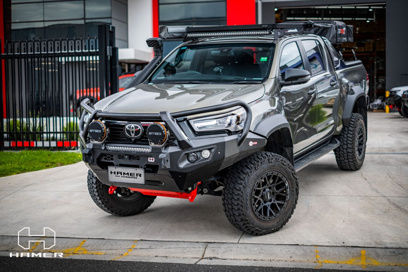 Hamer 4x4 Bull Bar King Series Plus (incl. 3.5T Rated Recovery Points) Suitable For Wider Body Rogue For Toyota Hilux Revo Rogue 2022-Present