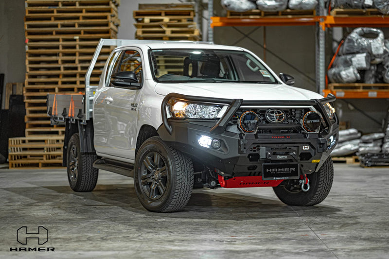 Hamer 4x4 Bull Bar King Series Plus (incl. 3.5T Rated Recovery Points) Suitable For No Flares Model - Not Suitable For Single Cab And Low-rider Models For Toyota Hilux Revo 2024-Present