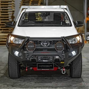 Hamer 4x4 Bull Bar King Series Plus (incl. 3.5T Rated Recovery Points) Suitable For No Flares Model - Not Suitable For Single Cab And Low-rider Models For Toyota Hilux Revo 2024-Present