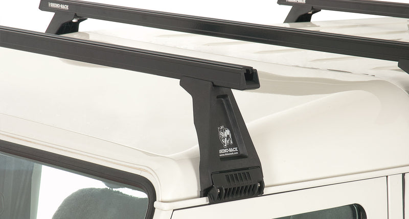 Rhino-Rack Heavy Duty RL210 Black 3 Bar Roof Rack for Land Rover Defender 90, 110 & 130 (4×4)