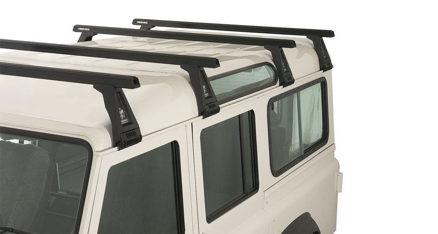 Rhino-Rack Heavy Duty RL210 Black 4 Bar Roof Rack for Land Rover Defender 110 4×4