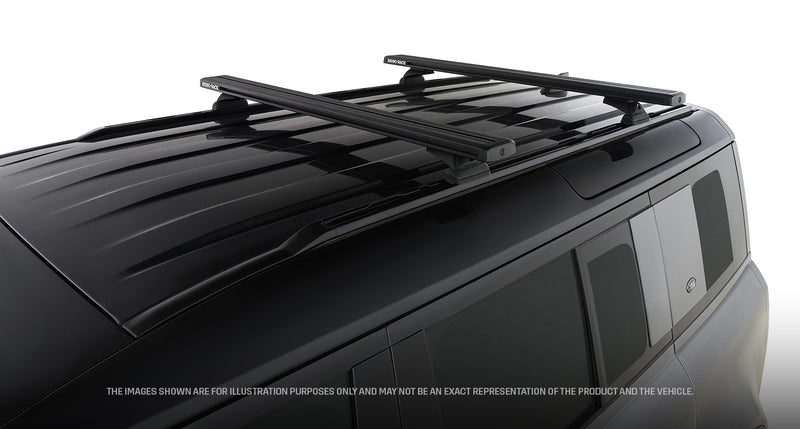 Rhino-Rack Reconn-Deck Black 2 Bar Truck Bed System Suitable for Land Rover Defender 110 L663 4×4