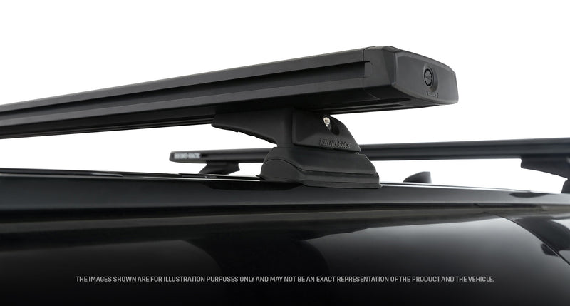 Rhino-Rack Reconn-Deck Black 2 Bar Truck Bed System Suitable for Land Rover Defender 110 L663 4×4