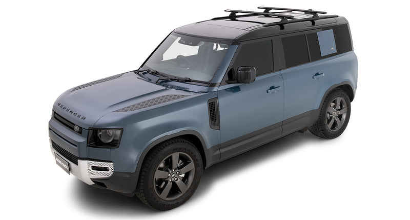 Rhino-Rack Vortex RCL Black 2 Bar Roof Rack for Land Rover Defender 110
