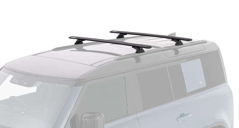 Rhino-Rack Vortex RCL Black 2 Bar Roof Rack for Land Rover Defender 110