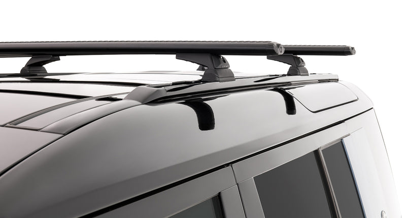 Rhino-Rack Vortex RCL Black 2 Bar Roof Rack for Land Rover Defender 110