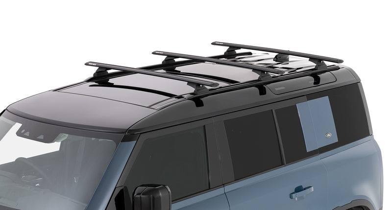 Rhino-Rack Vortex RCL Black 3 Bar Roof Rack for Land Rover Defender 110