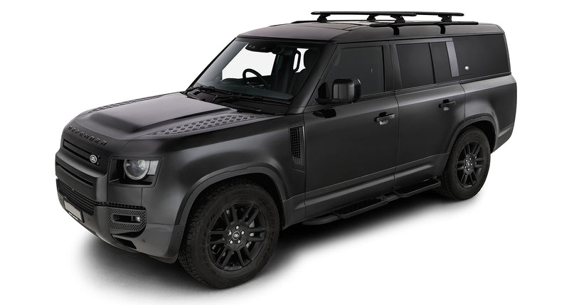 Rhino-Rack Vortex RCL Black 2 Bar Roof Rack for Land Rover Defender 130 L663 4×4