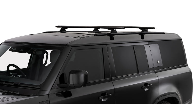 Rhino-Rack Vortex RCL Black 2 Bar Roof Rack for Land Rover Defender 130 L663 4×4