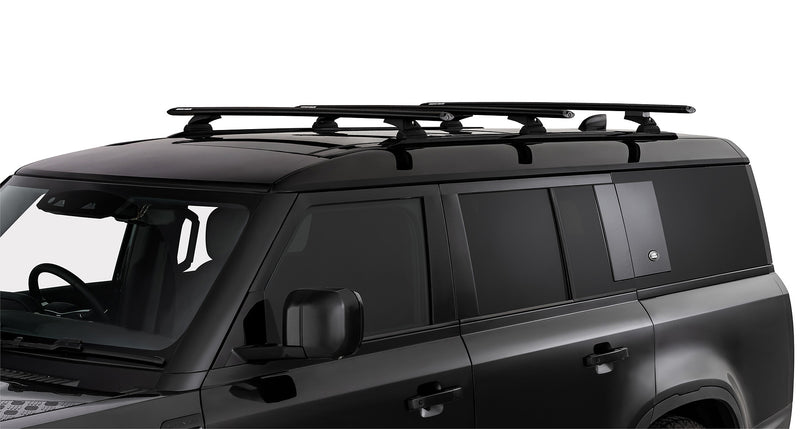 Rhino-Rack Vortex RCL Black 3 Bar Roof Rack for Land Rover Defender 130 L663 4×4