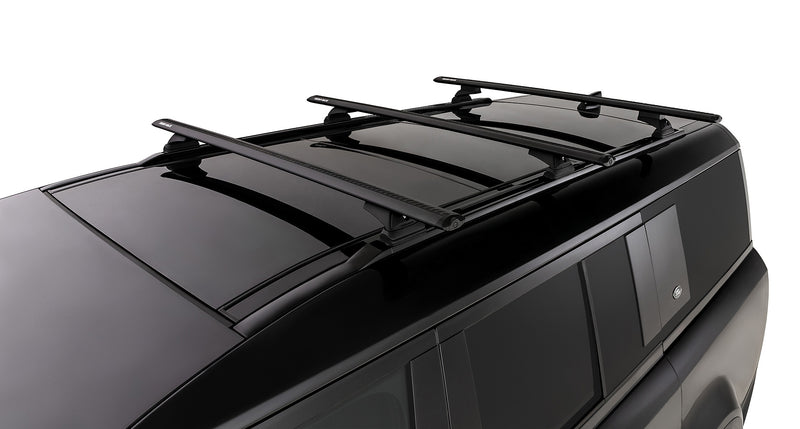 Rhino-Rack Vortex RCL Black 3 Bar Roof Rack for Land Rover Defender 130 L663 4×4