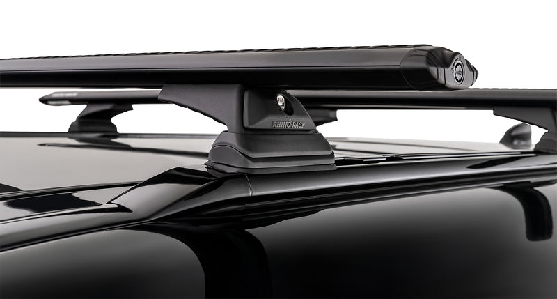 Rhino-Rack Vortex RCL Black 3 Bar Roof Rack for Land Rover Defender 130 L663 4×4